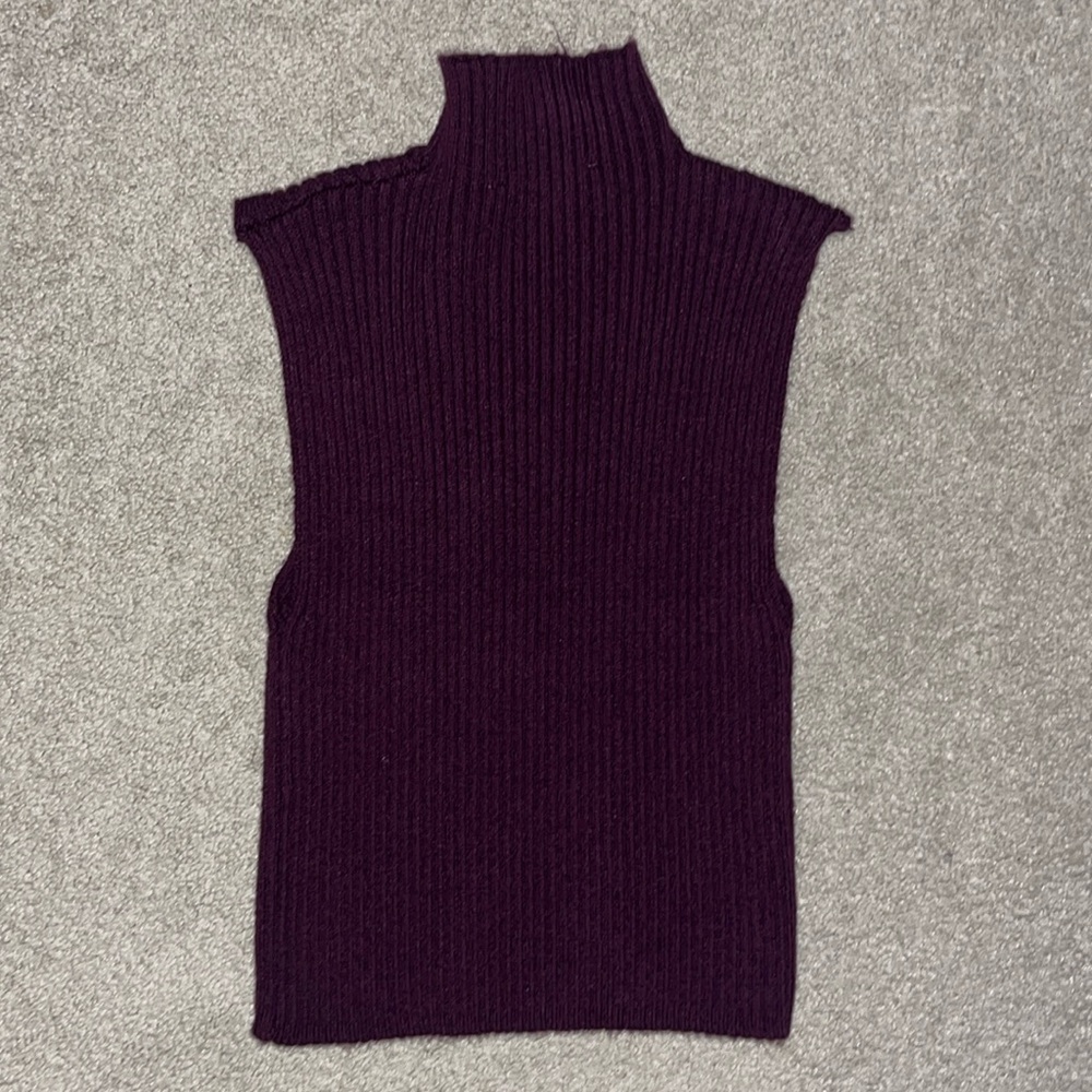 Zara Sleeveless Turtleneck Purple